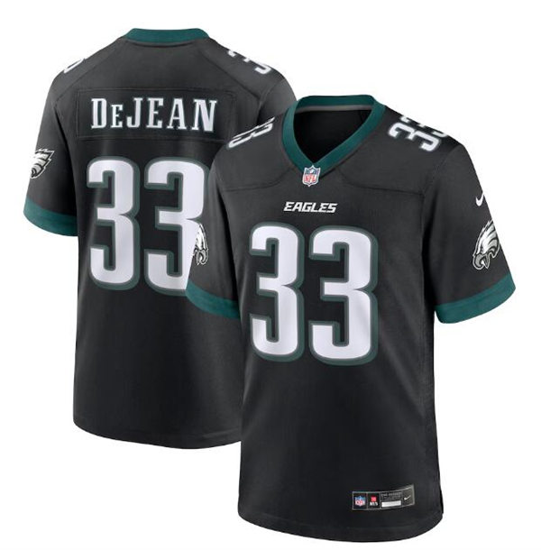 Youth Philadelphia Eagles #33 Cooper DeJean Nike Black Limited Player Jersey