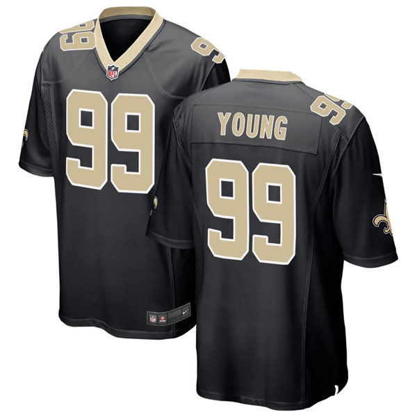 Mens New Orleans Saints #99 Chase Young Nike Black Vapor Untouchable Limited Jersey