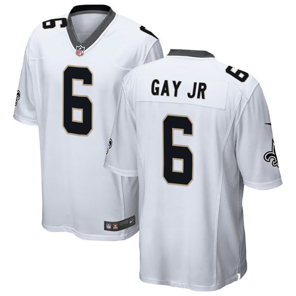 Youth New Orleans Saints #6 Willie Gay Jr. Nike White Vapor Untouchable Limited Jersey