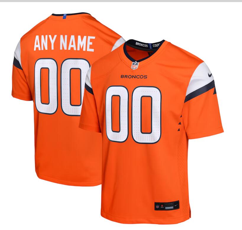 Womens Denver Broncos Custom Nike 2024 Orange Limited Jersey