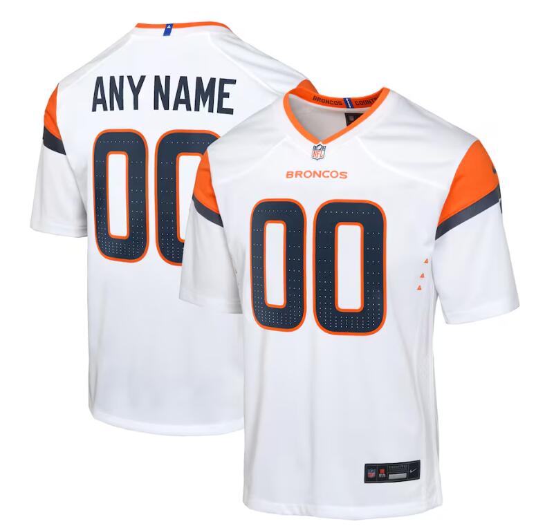 Womens Denver Broncos Custom Nike 2024 White Limited Jersey