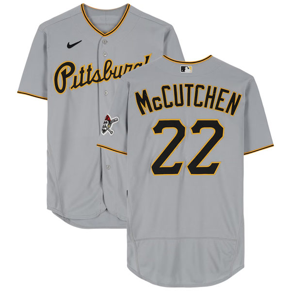 Youth Pittsburgh Pirates #22 Andrew McCutchen Nike Gray Road Limited Player Jersey