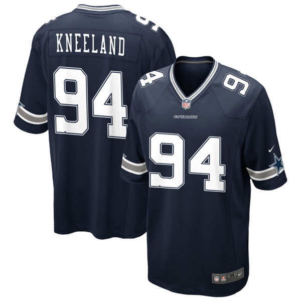 Mens Dallas Cowboys #94 Marshawn Kneeland Nike Navy Vapor F.U.S.E. Limited Jersey