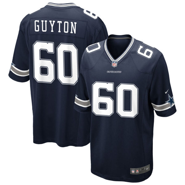 Mens Dallas Cowboys #60 Tyler Guyton Nike Navy Vapor F.U.S.E. Limited Jersey
