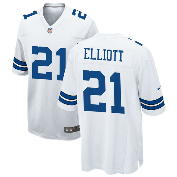 Youth Dallas Cowboys #21 Ezekiel Elliott White Limited Jersey