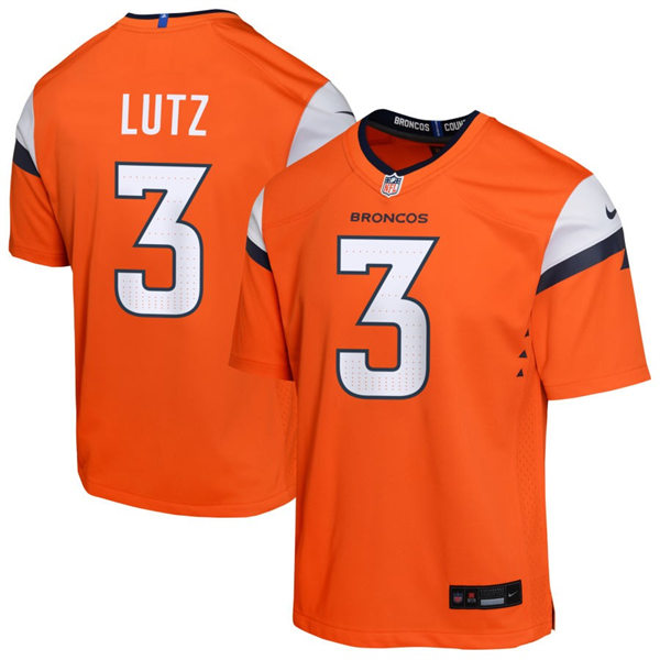 Mens Denver Broncos #3 Wil Lutz Nike Orange Vapor F.U.S.E. Limited Jersey