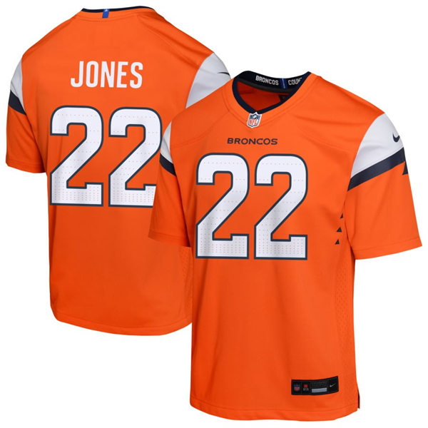Mens Denver Broncos #22 Brandon Jones Nike Orange Vapor F.U.S.E. Limited Jersey