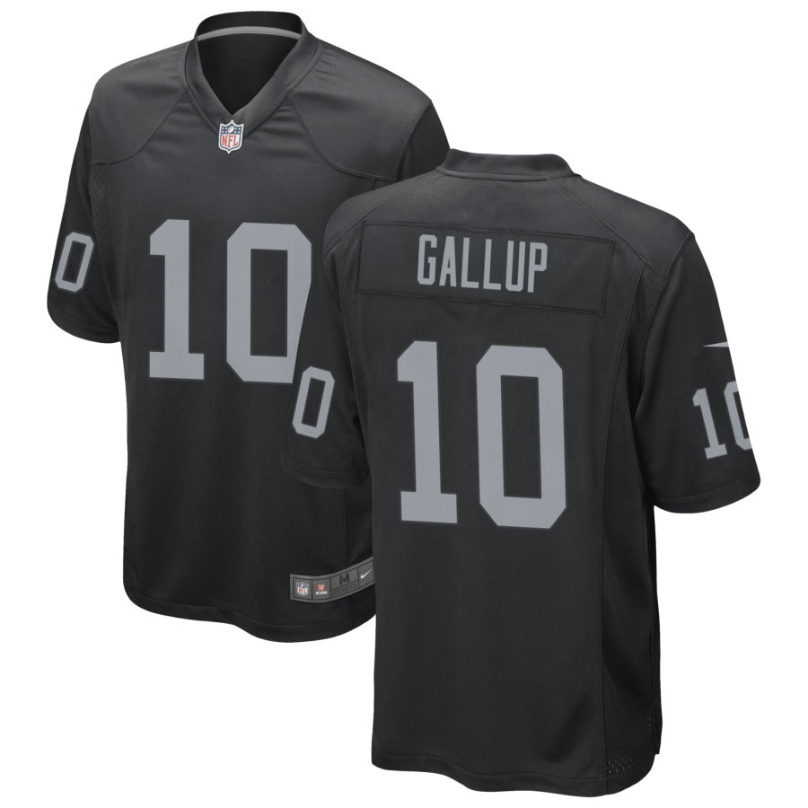 Men's Las Vegas Raiders #10 Michael Gallup Nike Black Vapor Untouchable Limited Player Jersey