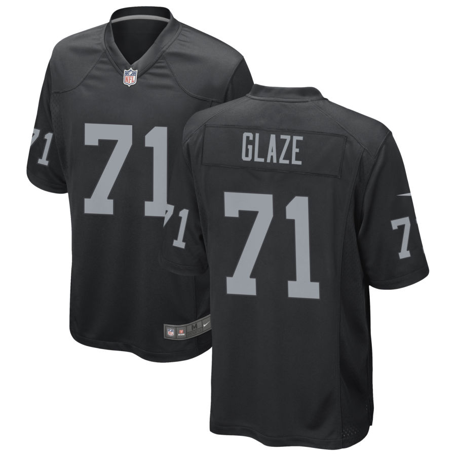 Men's Las Vegas Raiders #71 Delmar Glaze Nike Black Vapor Untouchable Limited Player Jersey