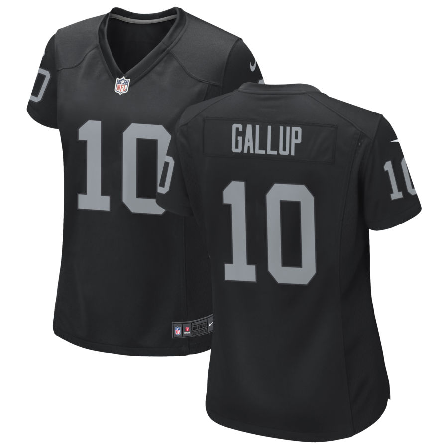 Womens Las Vegas Raiders #10 Michael Gallup Nike Black Limited Jersey