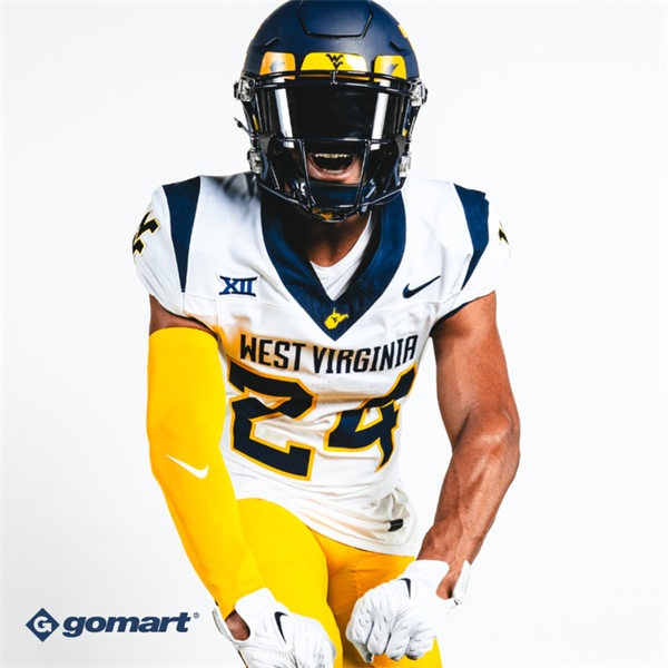 Mens Youth West Virginia Mountaineers Custom Nike 2024 White Game Football Jersey