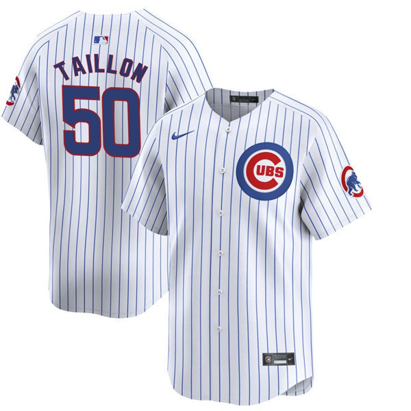 Mens Chicago Cubs #50 Jameson Taillon Nike White Home Limited Player Jersey