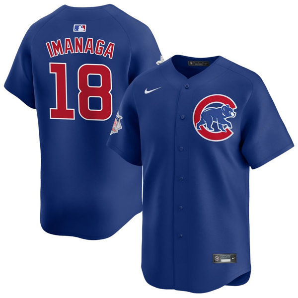 Mens Chicago Cubs #18 Shota Imanaga Nike Royal Alternate Limited Player Jersey