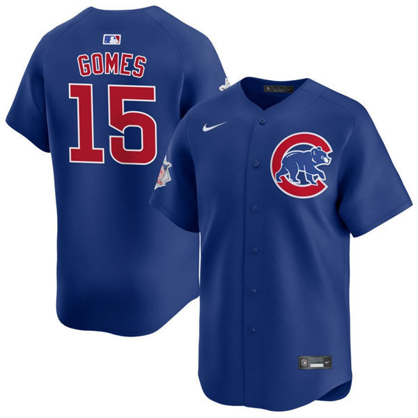 Mens Chicago Cubs #15 Yan Gomes Nike Royal Alternate Limited Player Jersey