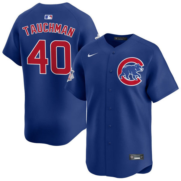Mens Chicago Cubs #40 Mike Tauchman Nike Royal Alternate Limited Player Jersey