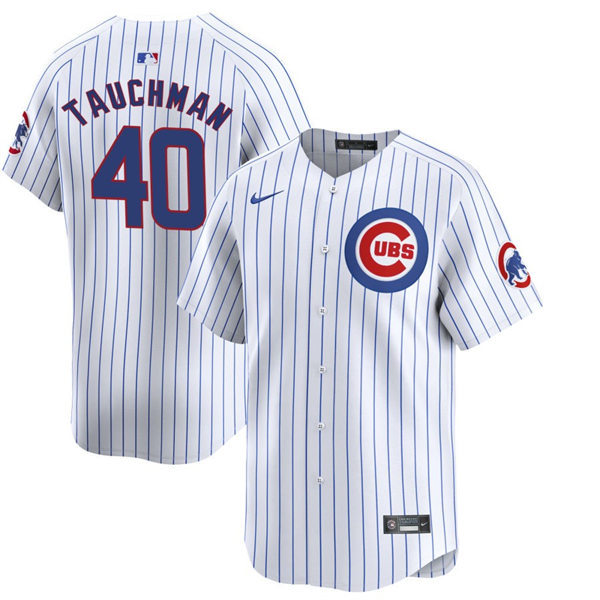 Mens Chicago Cubs #40 Mike Tauchman Nike White Home Limited Player Jersey