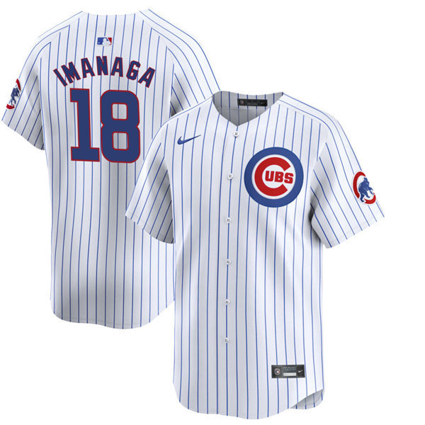 Mens Chicago Cubs #18 Shota Imanaga Nike White Home Limited Player Jersey