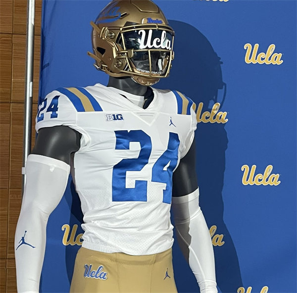 Mens Youth UCLA Bruins Custom 2024 BIG Ten White College Football Jersey