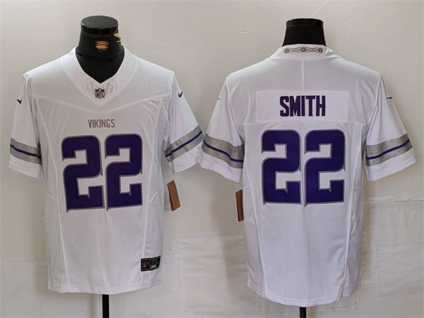Men's Minnesota Vikings #22 Harrison Smith Nike White Alternate Vapor F.U.S.E. Winter Warrior Limited Jersey