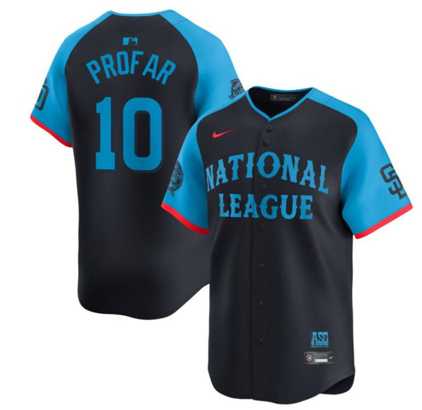Mens Youth San Diego Padres #10 Jurickson Profar National League Nike 2024 MLB All-Star Game Limited Jersey - Navy
