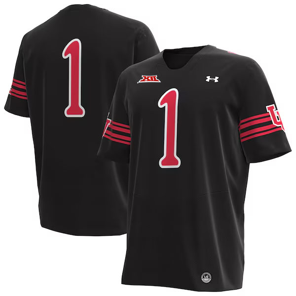 Mens Youth Utah Utes Custom 2024 XII Black Retro College Football Throwback Jersey