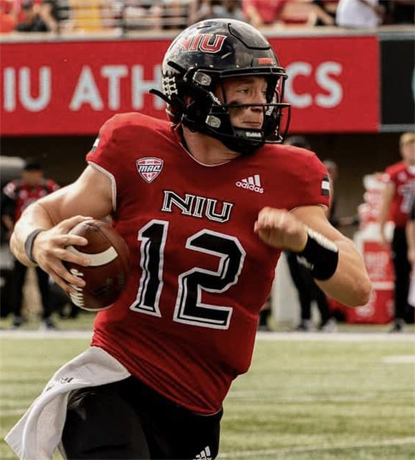 Mens Youth Northern Illinois Huskies Custom 2024 Red Football Game Jersey