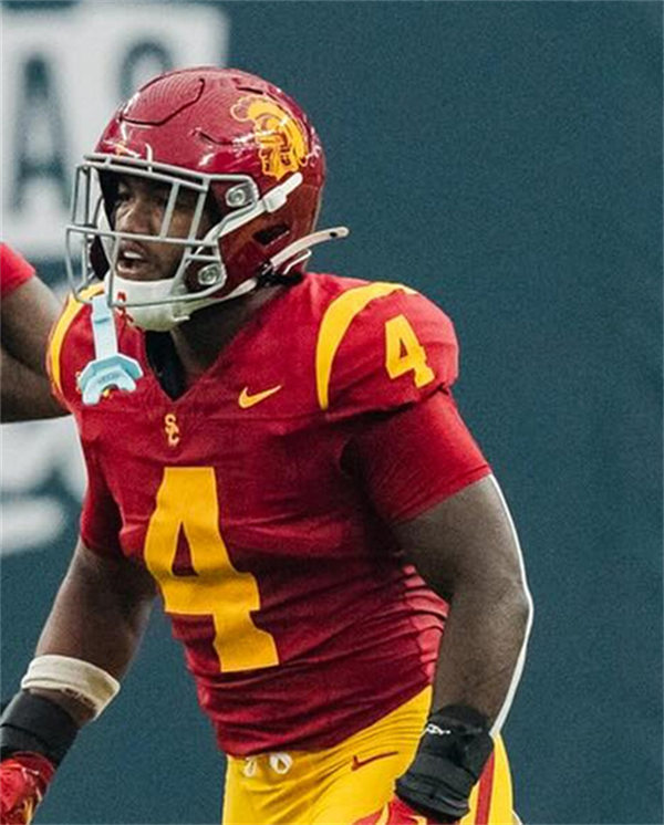 Men's USC Trojans #4 Woody Marks Nike 2024 BigTen F.U.S.E. Limited Cardinal College Football Game Jersey