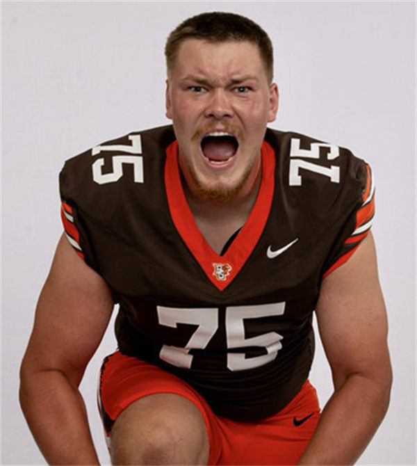 Mens Youth Bowling Green Falcons Custom 2024 Brown Football Game Jersey