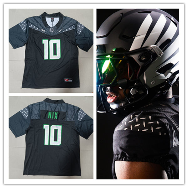 Mens Oregon Ducks #10 Bo Nix Nike F.U.S.E. Limmited 2024 Black GENERATION O FLY ERA Football Game Jersey