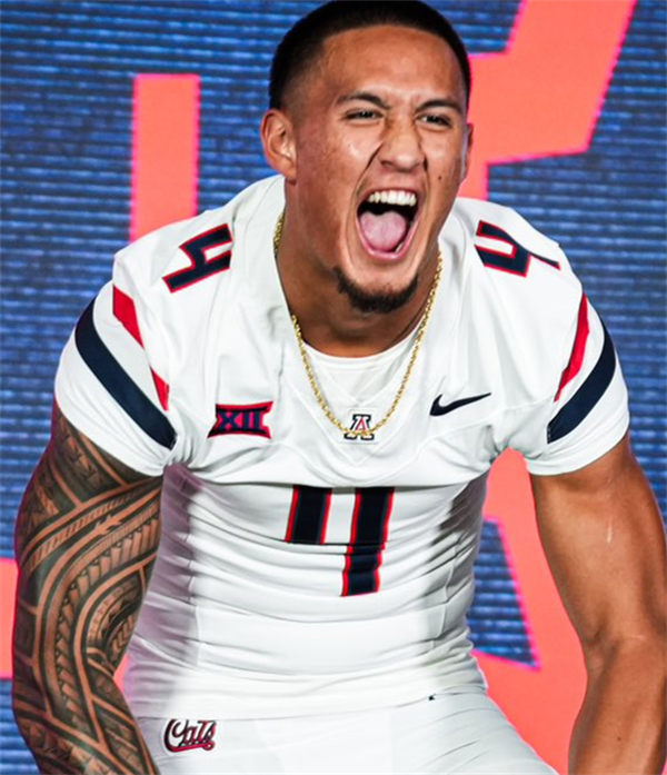Mens Youth Arizona Wildcats Custom 2024 XII White Football Game Jersey