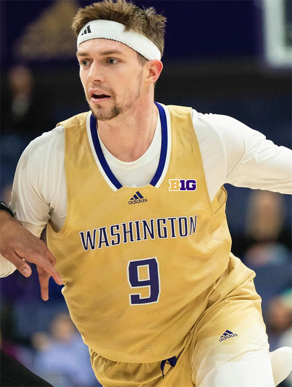 Mens Youth Washington Huskies Custom Adidas 2024 BigTen Yellow College Basketball Game Jersey
