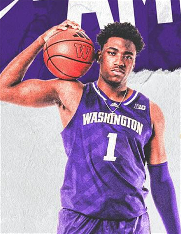 Mens Youth Washington Huskies Custom Adidas 2024 BigTen Purple College Basketball Game Jersey