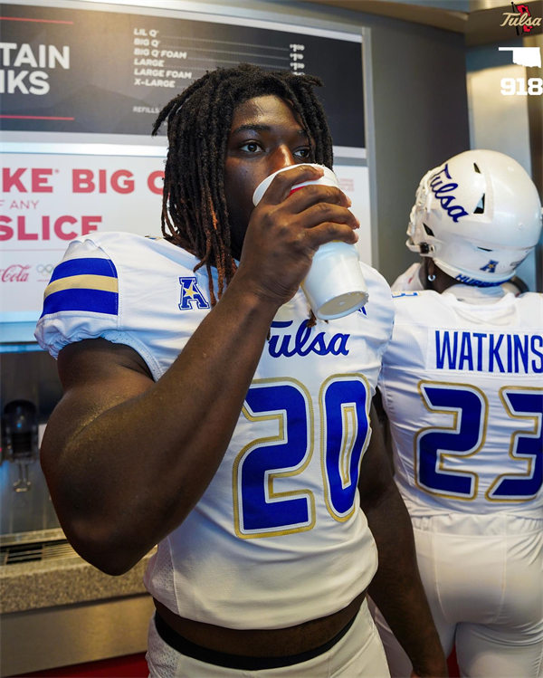 Mens Youth Tulsa Golden Hurricane Custom 2024 White Football Game Jersey