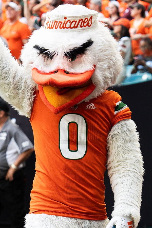 Mens Youth Miami Hurricanes #0 Mishael Powell 2024 Orange Football Game Jersey