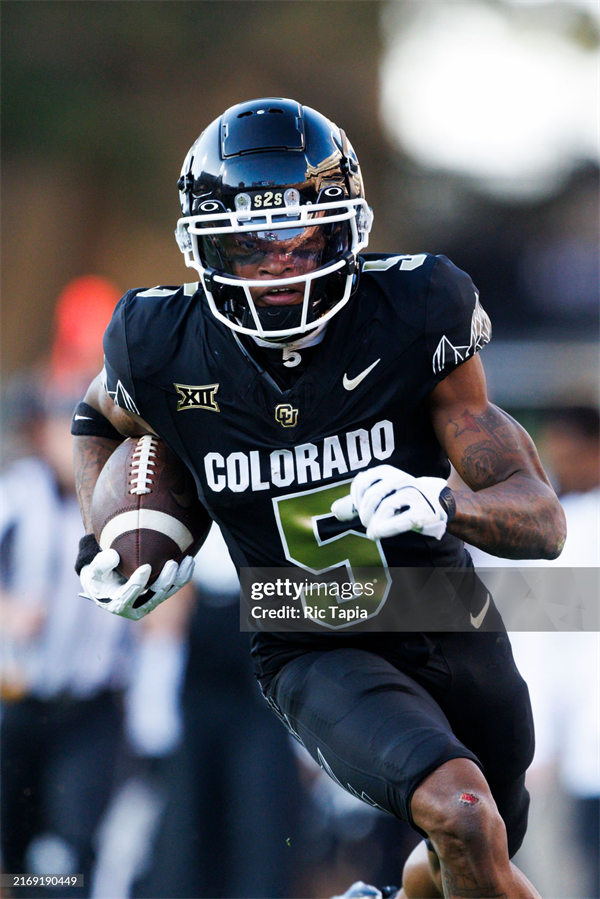 Mens Colorado Buffaloes #5 Jimmy Horn Jr. 2024 XII F.U.S.E. Limited Black College Football Game Jersey