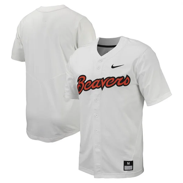 Oregon State Beavers Blank Nike White Baseball Team Jersey