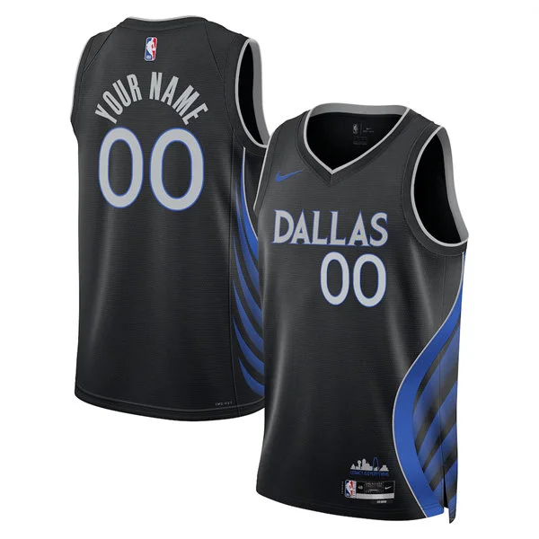 Dallas Mavericks Custom Black 2025-26 City Edition Swingman Jersey