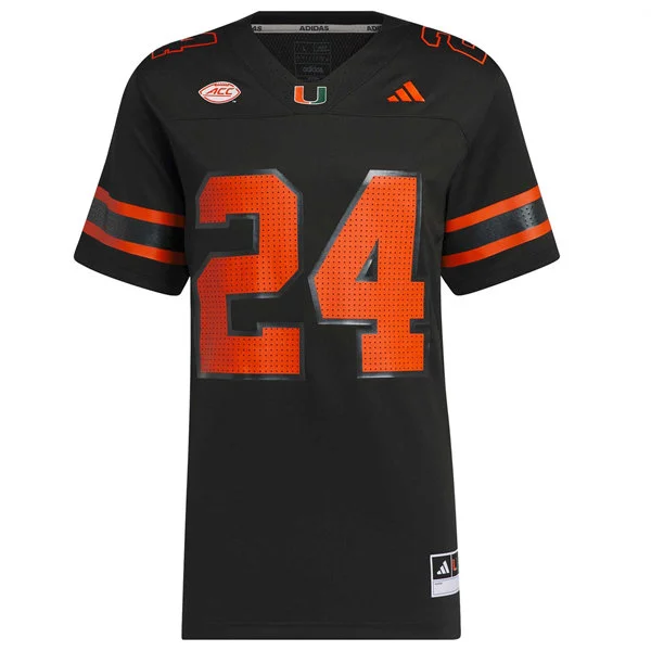Miami Hurricanes Custom 2026 Black Football Game Jersey