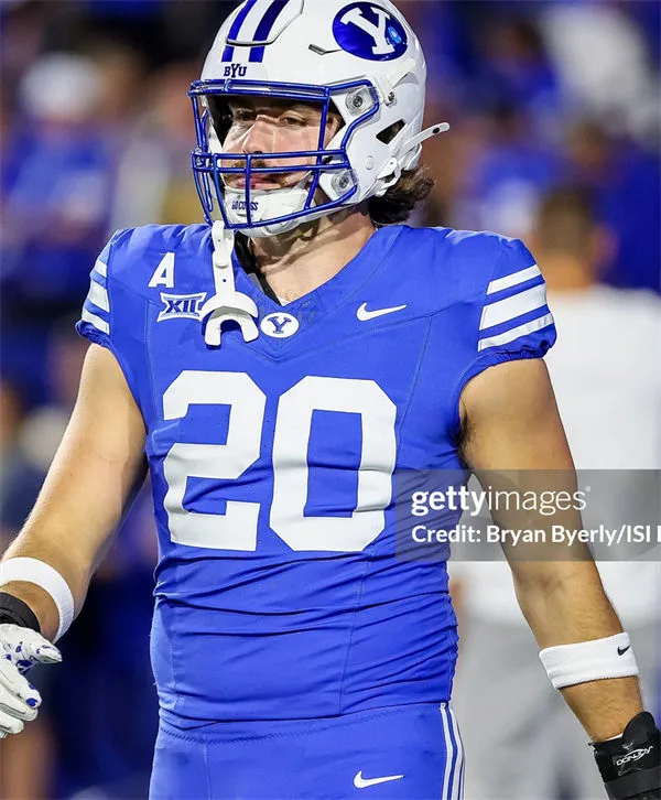BYU Cougars #20 Carsen Ryan Royal College Football Game Jersey