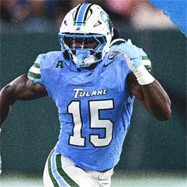 Tulane Green Wave #15 Sam Howard 2025 Blue Football Game Jersey