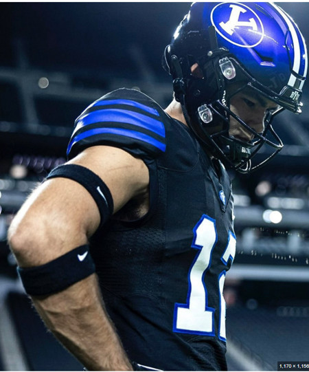 BYU Cougars #17 Jack Kelly Black College Football Game Jersey