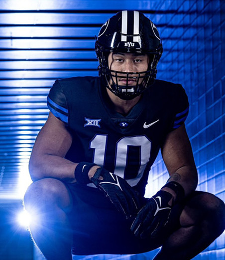 BYU Cougars #10 Treyson Bourguet Black College Football Game Jersey