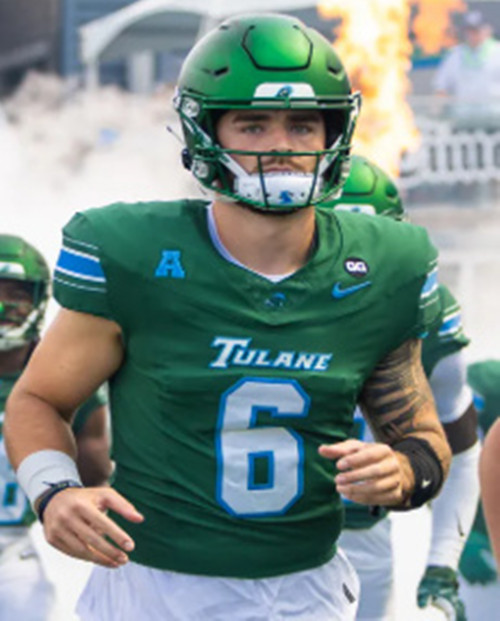 Tulane Green Wave #6 Brendan Sullivan 2025 Green  Football Game Jersey