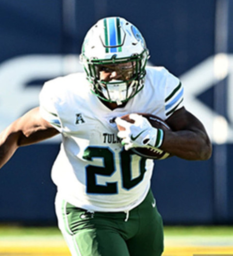 Tulane Green Wave #20 Arnold Barnes III 2025 White Football Game Jersey