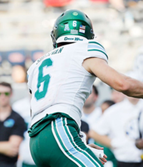 Tulane Green Wave #6 Brendan Sullivan 2025 White Football Game Jersey