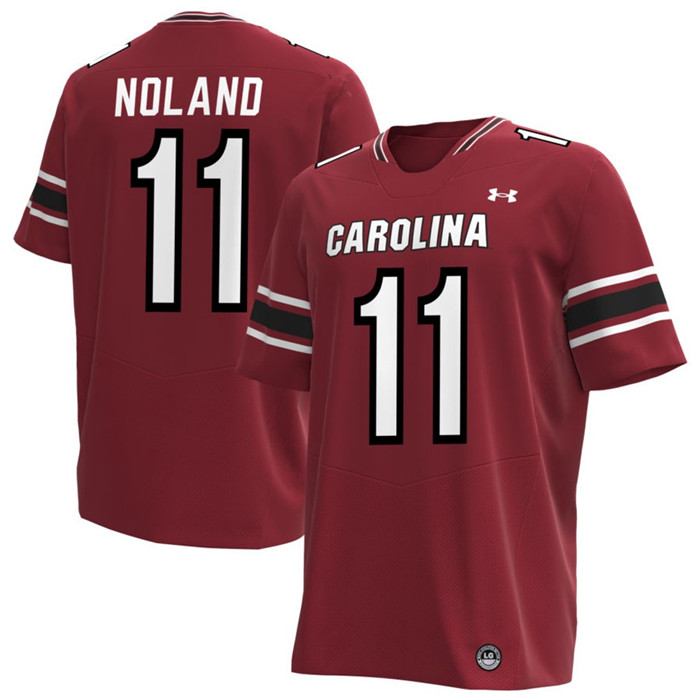 South Carolina Gamecocks #11 Air Noland Garnet Football Game Jersey