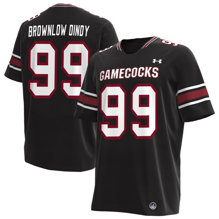 South Carolina Gamecocks # 99 Gabriel Brownlow-Dindy Black Football Game Jersey