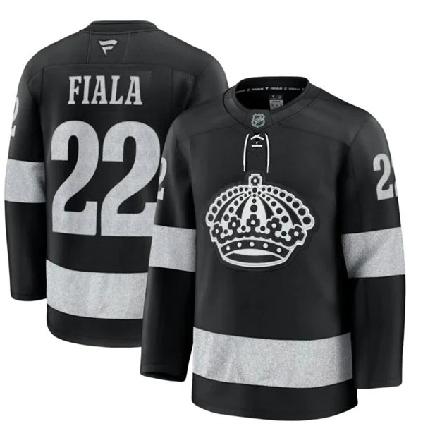 Mens Los Angeles Kings #22 Kevin Fiala Fanatics Black Alternate Premium Player Jersey
