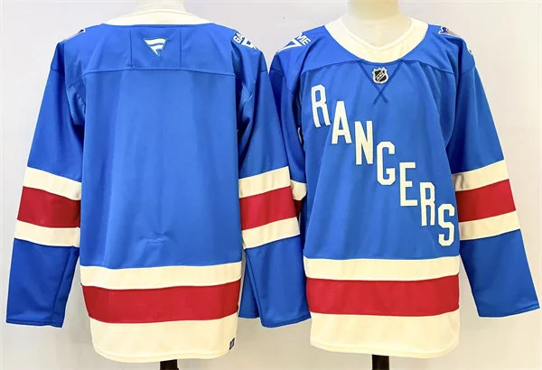 Men's New York Rangers Blank Fanatics 100th Anniversary Premium Centennial Team Jersey