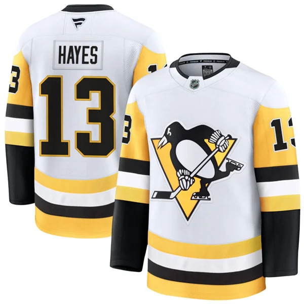 Mens Pittsburgh Penguins #13 Kevin Hayes Fanatics Away White Premium Player Jersey